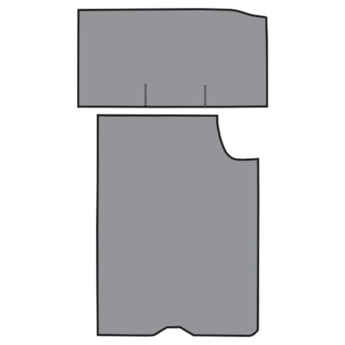 Trunk Mat for Classic Car Trunk, Noise-Reducing Rubber Material, Fits 1964 Mercury Park Lane, Easy to Clean and Maintain.