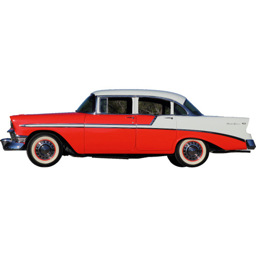 Window Sweeps Felt Kit for Chevrolet Bel Air 1955-1957 Sedan Authentic 10 pcs