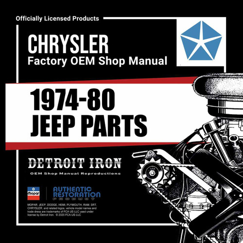 Digital Parts Manual for 1974-1980 Jeep