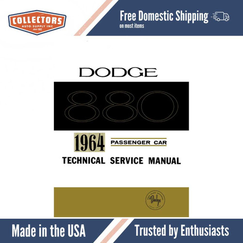 Service Manual for 1964 Dodge 880