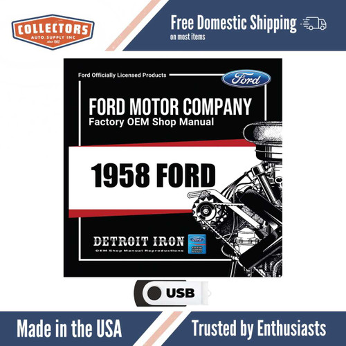 Digital Shop Manual and Resources for 1958 Ford
