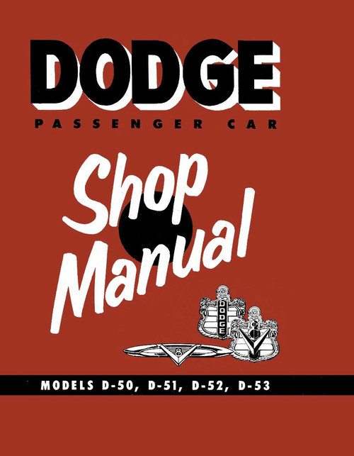 Service Manual for 1954 Dodge Car