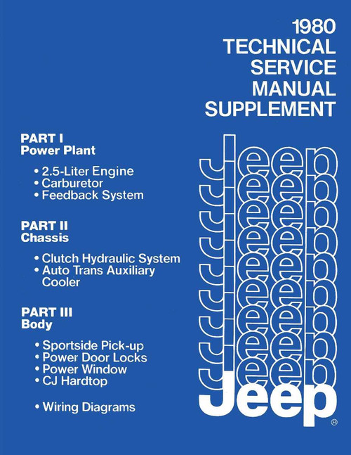 Service Manual for 1980 Jeep