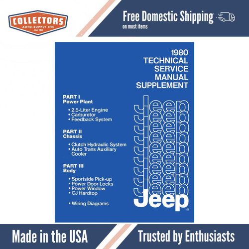 Service Manual for 1980 Jeep