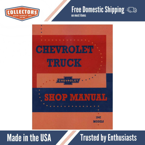Service Manual for 1947 Chevy Truck