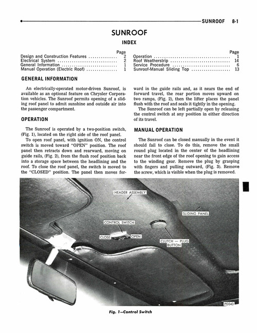 1973 Plymouth Chrysler Imperial Body Service Manual