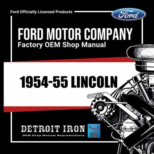 Digital Shop Manual and Resources for 1954-1955 Lincoln