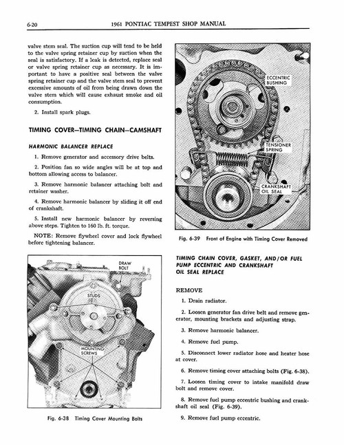 Service Manual for 1961 Pontiac Tempest