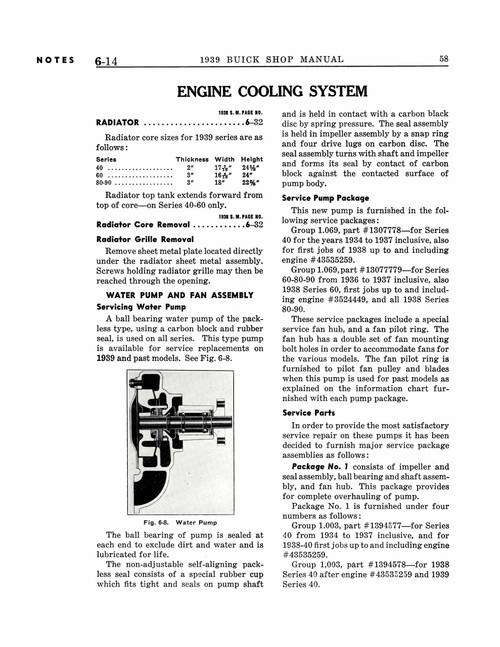 Service Manual for 1939 Buick