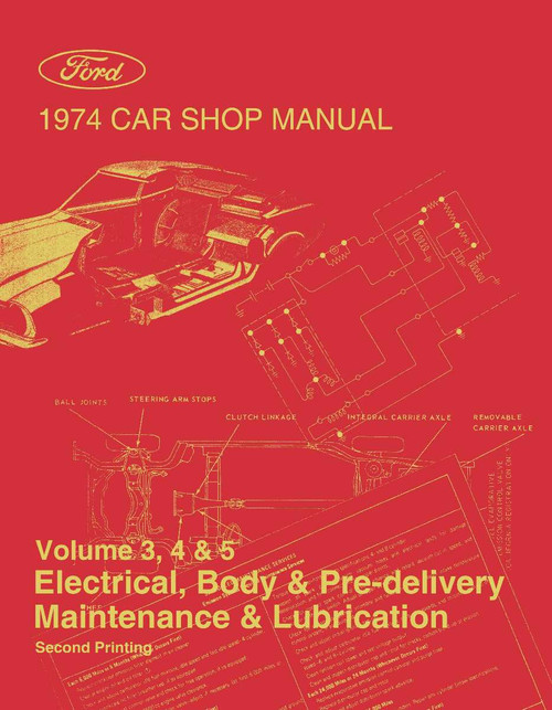 Service Manual for 1974 Ford and Lincoln and Mercury (5 Vol)
