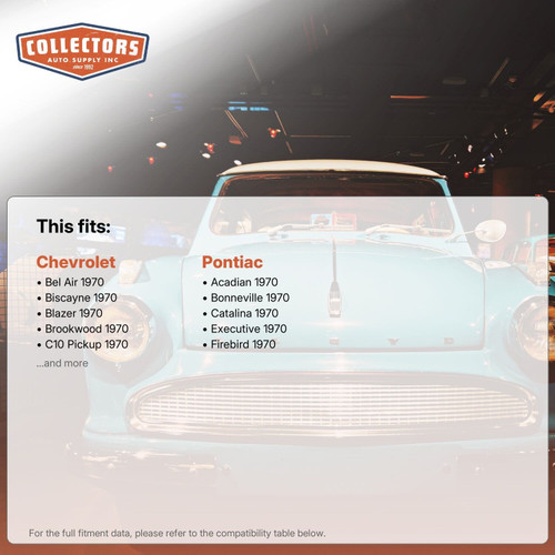 Service Manual for 1970 "F" Fisher Body Camaro, Firebird