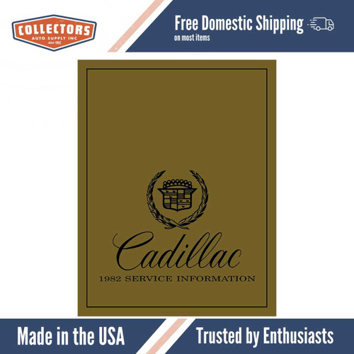 Service Manual for 1982 Cadillac 2 Volume Set