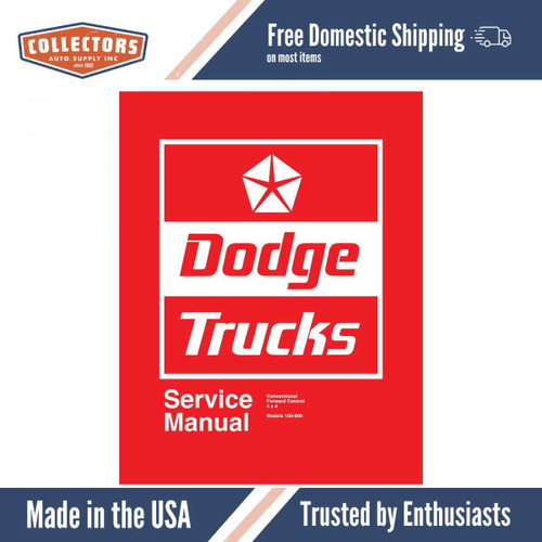 Service Manual for 1974 Dodge Truck 100-800