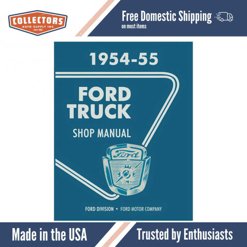 Service Manual for 1954-55 Ford Truck