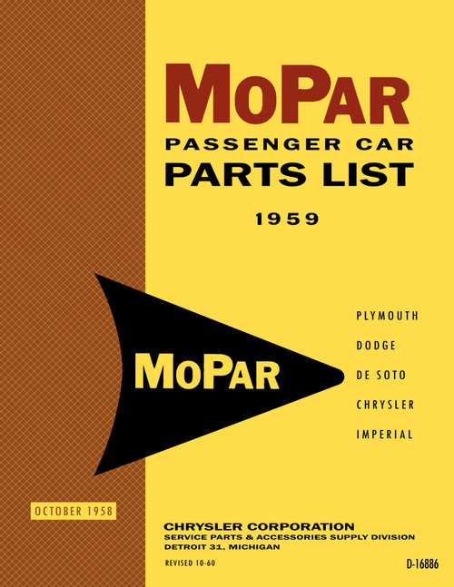 Parts Catalog for 1959 Mopar