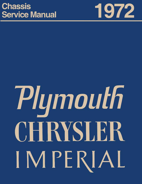 Service Manual for 1972 Chrysler