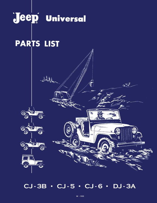 Parts Catalog for 1953-1961 Jeep CJ and DJ