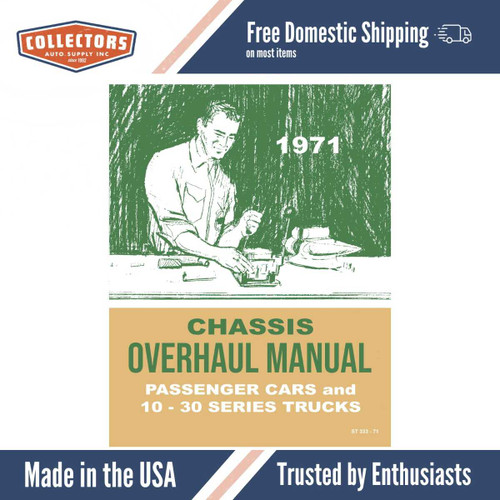 Chassis Service Manual for 1971 Chevrolet