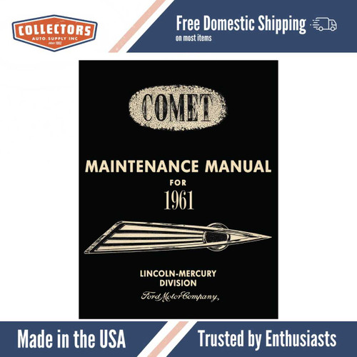 Service Manual for 1961 Mercury Comet