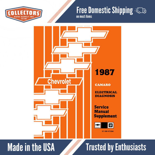 Service Manual for 1987 Chevy Camaro Electrical Diagnosis