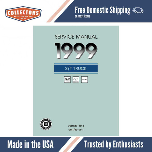 Service Manual for 1999 Chevrolet and GMC S/T Truck
