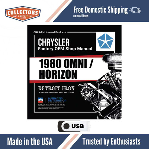 Digital Shop Manual and Resources for 1980 Dodge Omni, Plymouth Horizon