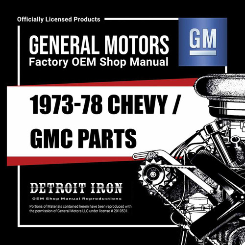 Digital Parts Manual for1973-1978 Chevrolet and GMC Trucks