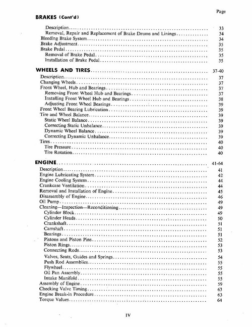 Service Manual for 1952 Mercury Chassis