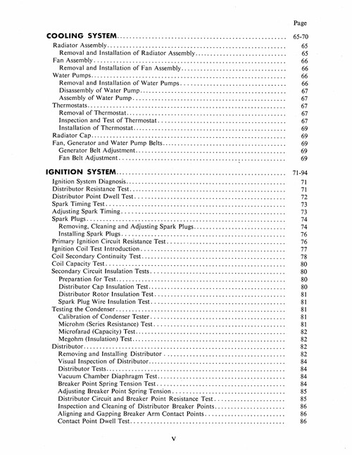 Service Manual for 1952 Mercury Chassis