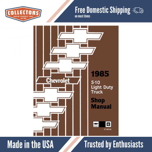 Service Manual for 1985 Chevy S-10 LD Truck