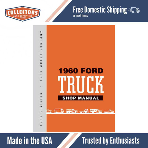 Service Manual for 1960 Ford Truck