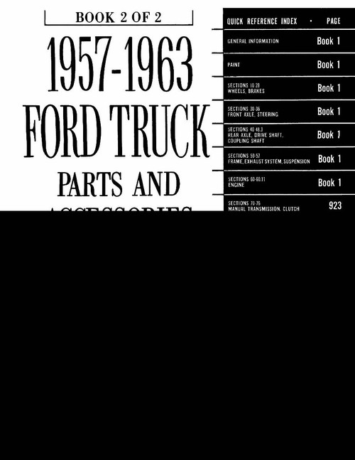 Parts Catalog for 1957-1963 Ford Truck Parts Catalog for 1957-1963 Ford Truck