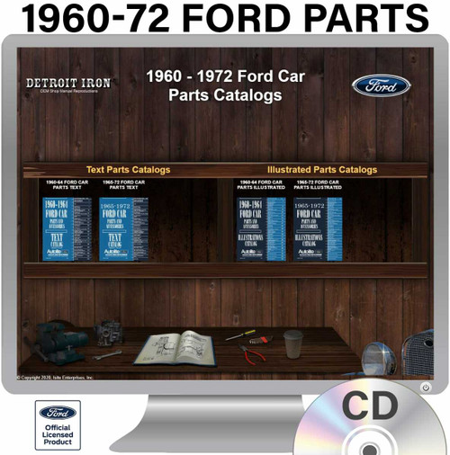 Digital Parts Manual for 1960-1972 Ford
