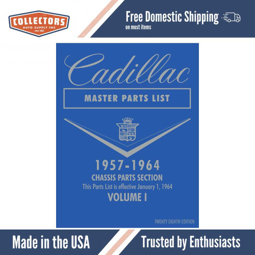 Parts Catalog for 1957-1964 Cadillac 2 Vol Set