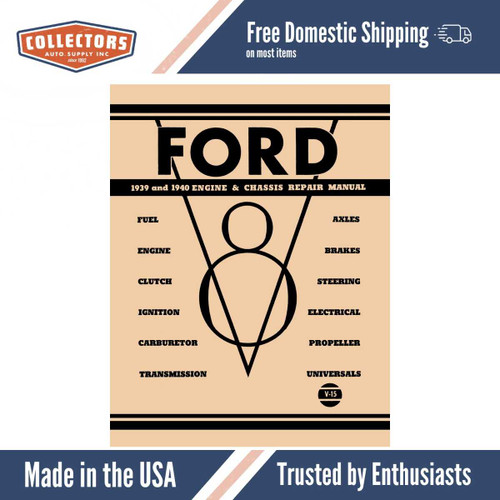Engine Service Manual for 1939-1940 Ford, Mercury V8