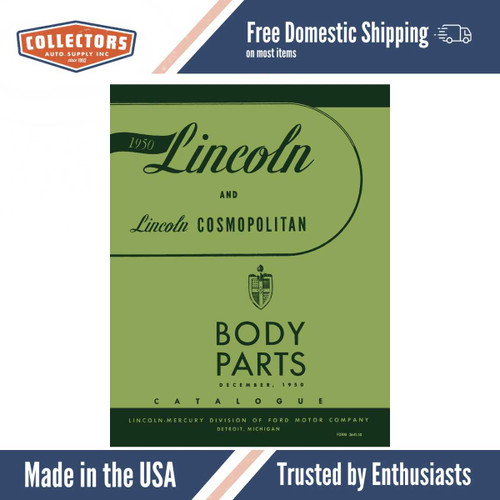 Parts Catalog for 1950 Lincoln