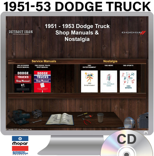Digital Shop Manual and Resources for 1951-1953 Dodge Truck