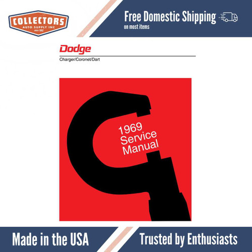 Service Manual for 1969 Dodge Charger Dart, Coronet