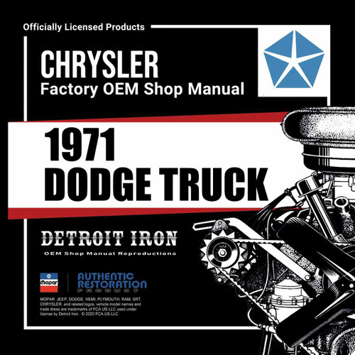 Digital Shop Manual and Resources for 1971 Dodge Truck
