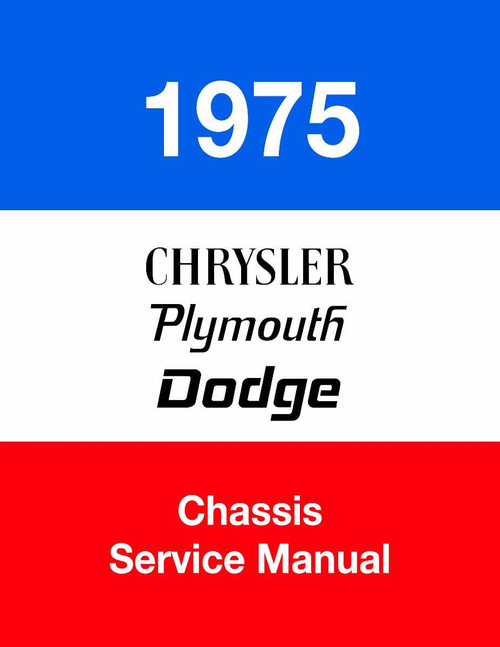 Service Manual for 1975 Plymouth, Chrysler, Dodge