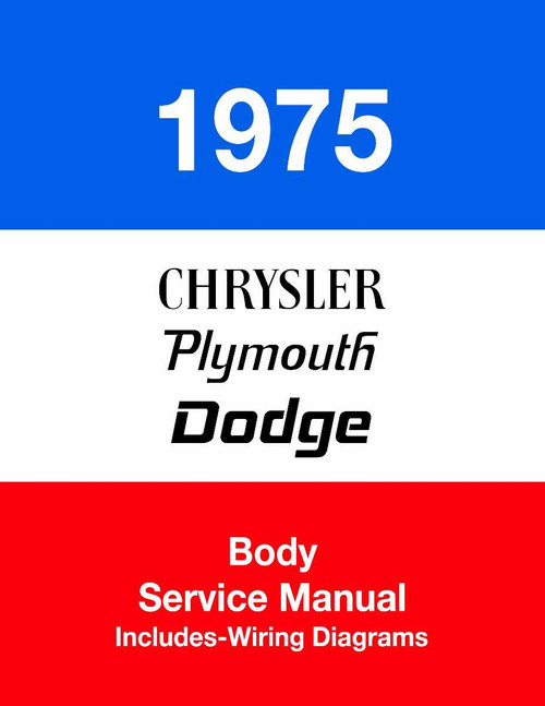 Service Manual for 1975 Plymouth, Chrysler, Dodge