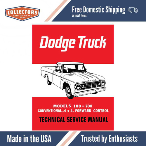 Service Manual for 1965 Dodge Truck 100-700