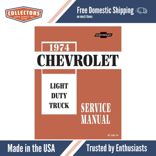 Service Manual for 1974 Chevrolet Light Duty Truck