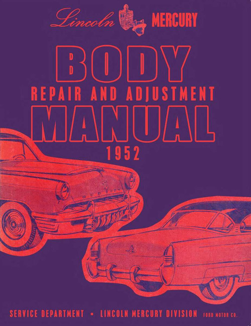 Body Shop Manual for 1952 Lincoln