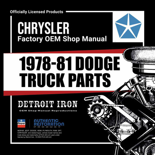 Digital Parts Manual for1978-1981 Dodge Truck