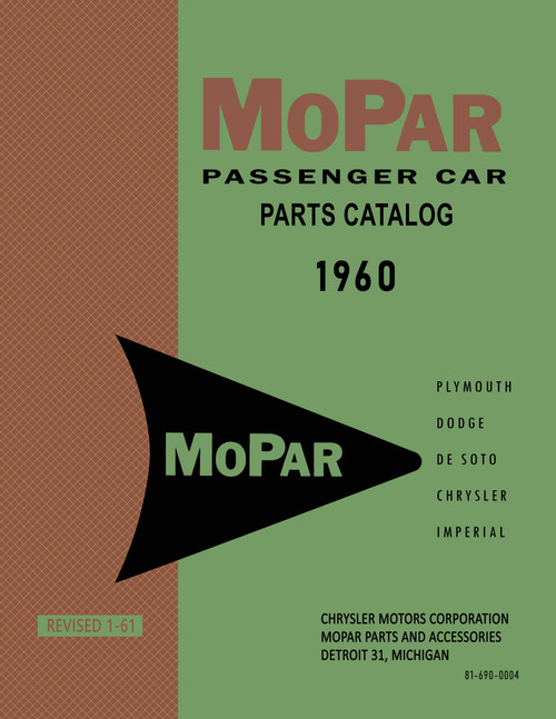 Parts Catalog for 1960 Mopar