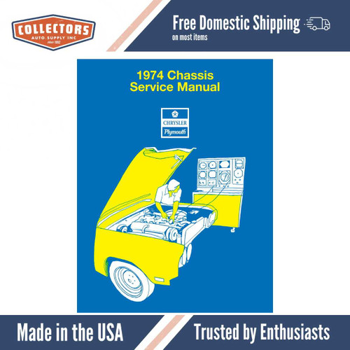 Service Manual for 1974 Plymouth, Chrysler