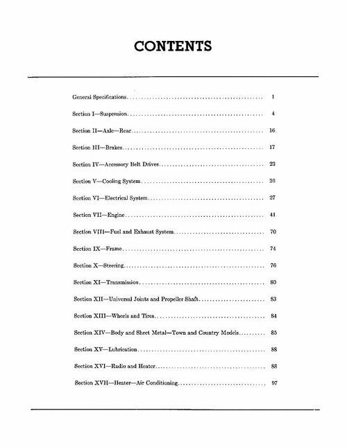 Service Manual for 1959 Chrysler Imperial