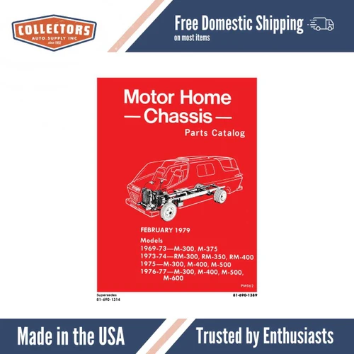 Parts Catalog for 1969-1977 Dodge Motor Home