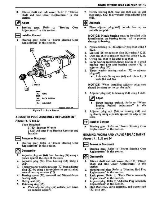 Service Manual for 1989 Pontiac Firebird